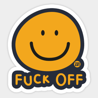 FUCK OFF SMILEY Sticker